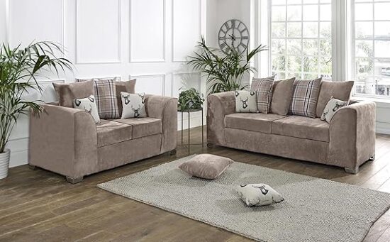 Luxury Suede Fabric Sofa