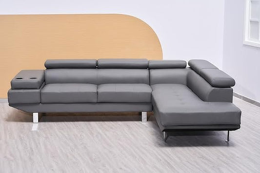 Classic Bonded Leather Corner Sofa