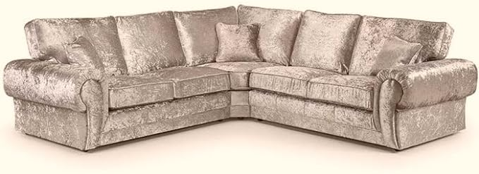 Crushed Velvet Corner Sofas