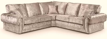 Crushed Velvet Corner Sofas