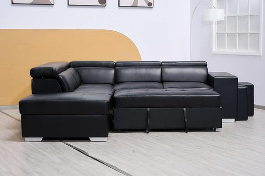 Modern Bonded Leather Sofa Beds