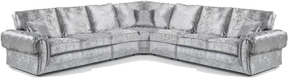 Crushed Velvet Corner Sofas