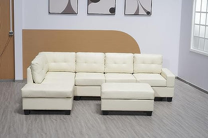 Western Bonded Leather Corner Sofa