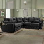 black-plush-fabric-sofa