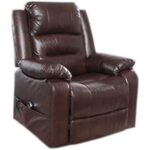 Brown Bonded Leather Armchair