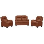 Luxury Brown Leather Sofa