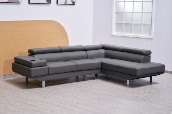 Classic Grey Corner Sofa