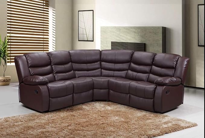 Recliner Brown Bonded Leather
