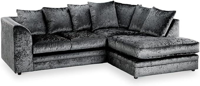 Right side Crushed Velvet Sofa
