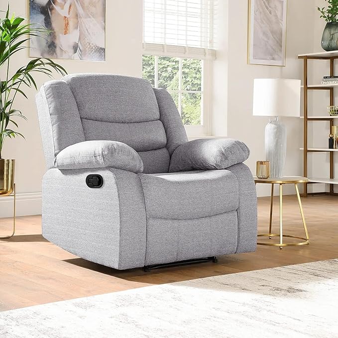 SORRENTO Grey Fabric Armchair