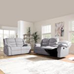 SORRENTO Recliner Grey Fabric 3+2 Seater